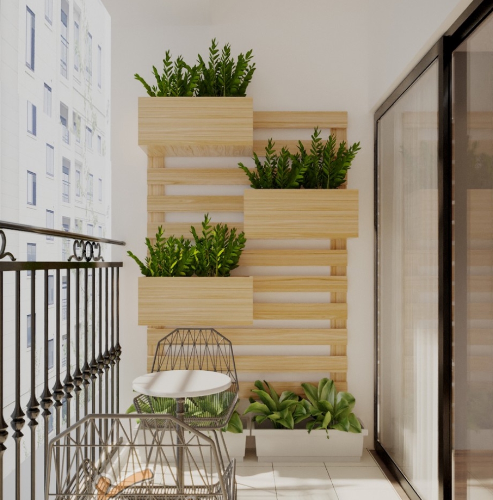 Thiết kế nội thất chung cư 100m² cho ban công