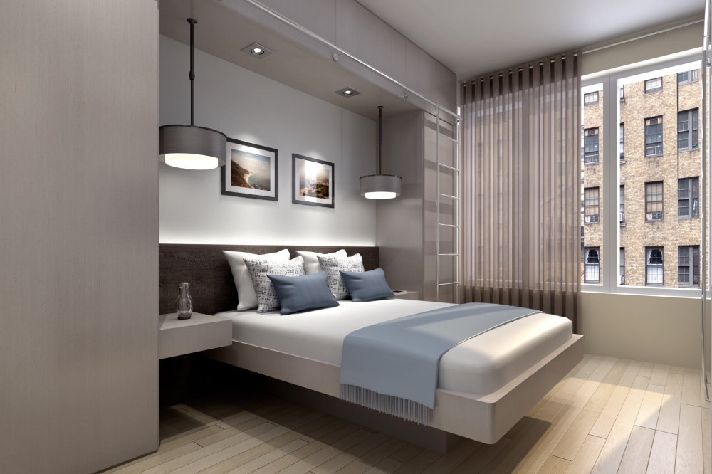 Mẫu thiết kế nội thất chung cư 60m² phòng ngủ master