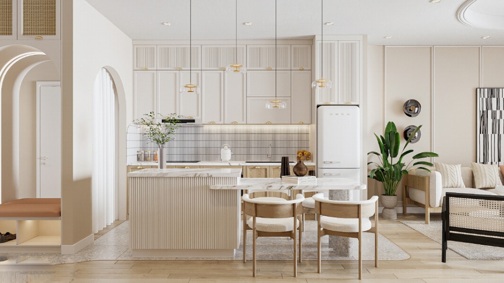 Các mẫu thiết kế nội thất chung cư 60m² theo phong cách