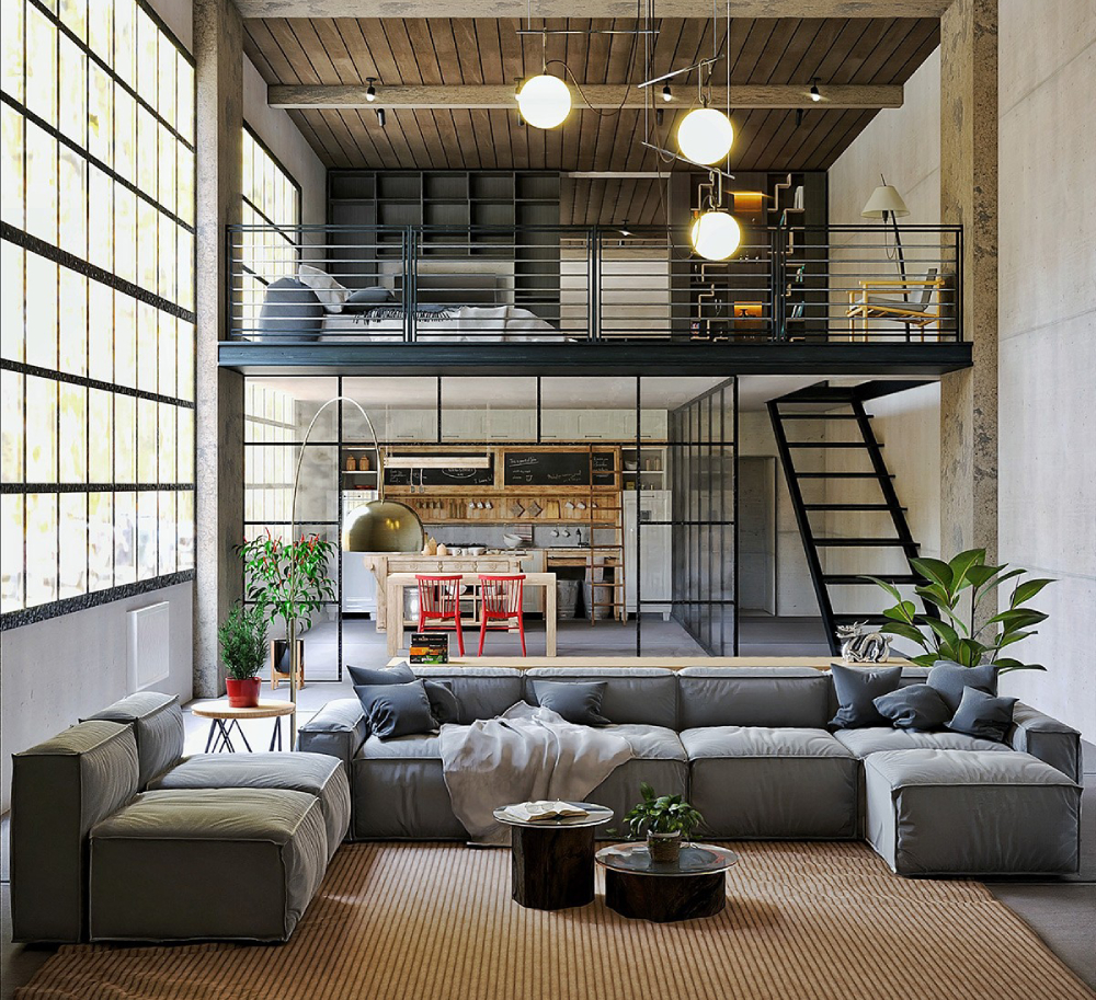 Các cách bố trí gác lửng đẹp, tối ưu diện tích