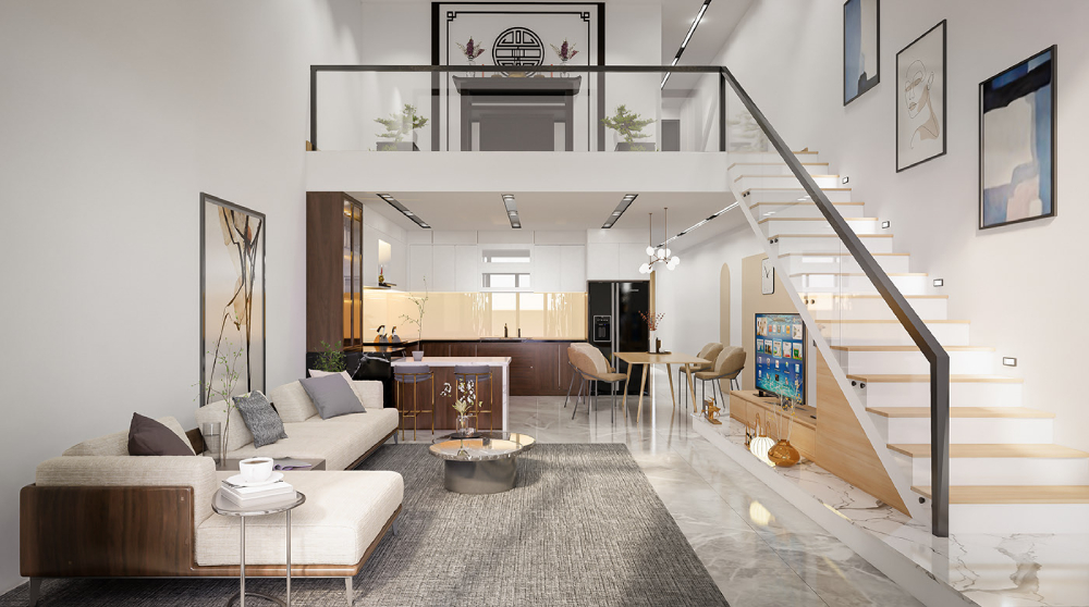 Các cách bố trí gác lửng đẹp, tối ưu diện tích