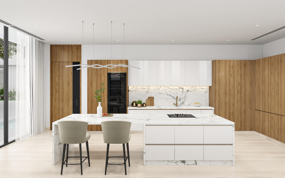 Cách bố trí phong thuỷ nhà bếp ở biệt thự