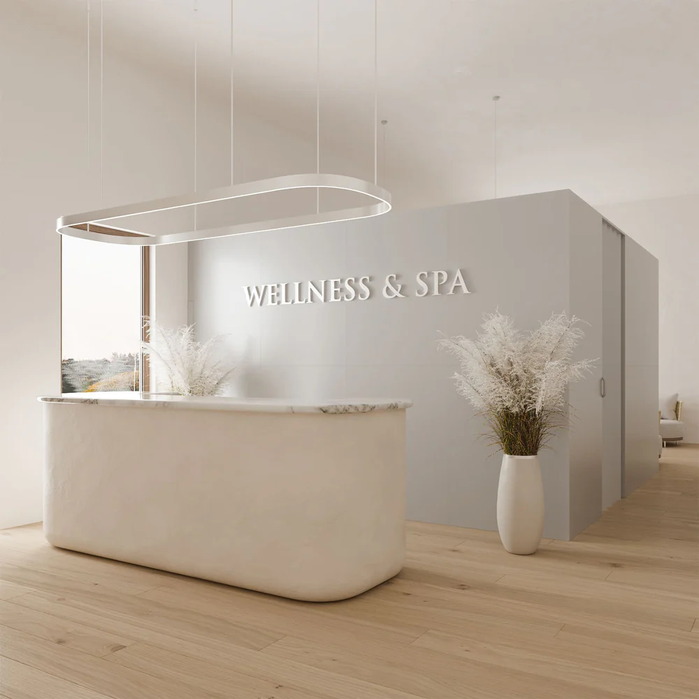 Cách trang trí spa nhỏ cho khu vực lễ tân