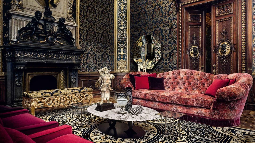 Phòng khách phong cách thiết kế nội thất Baroque