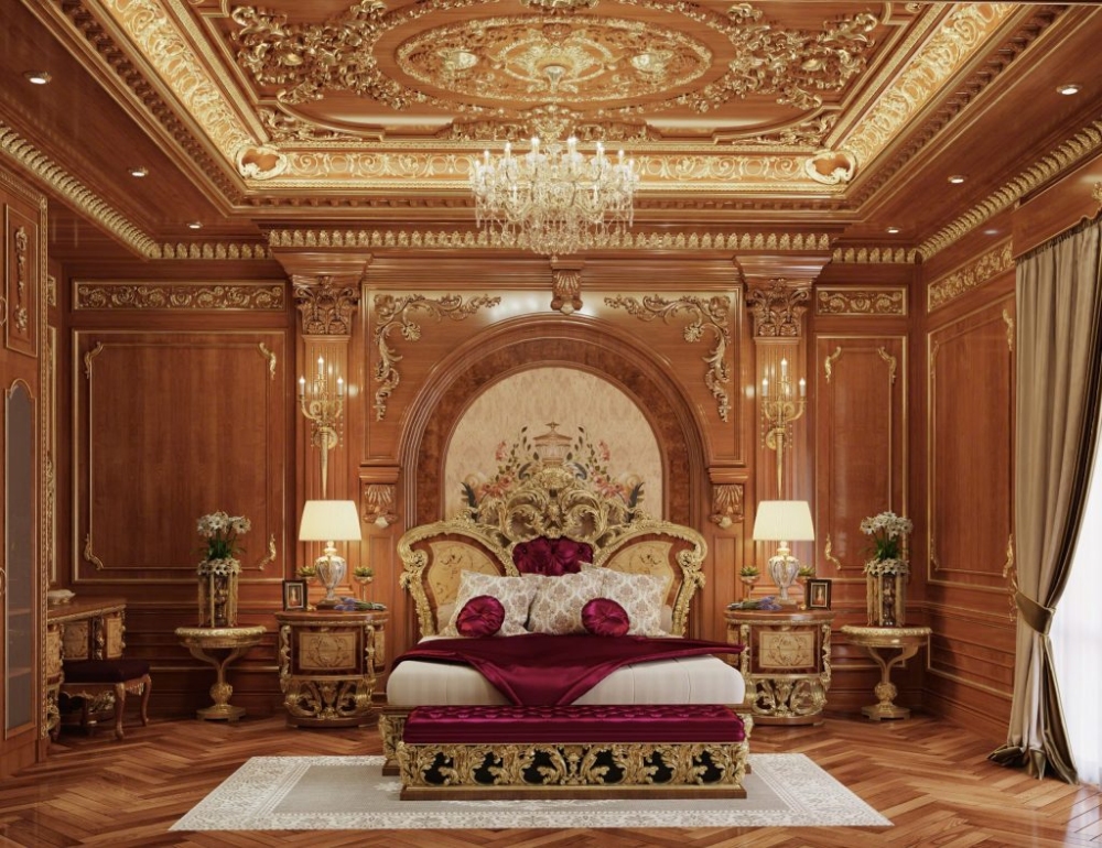 Phòng ngủ phong cách thiết kế nội thất Baroque