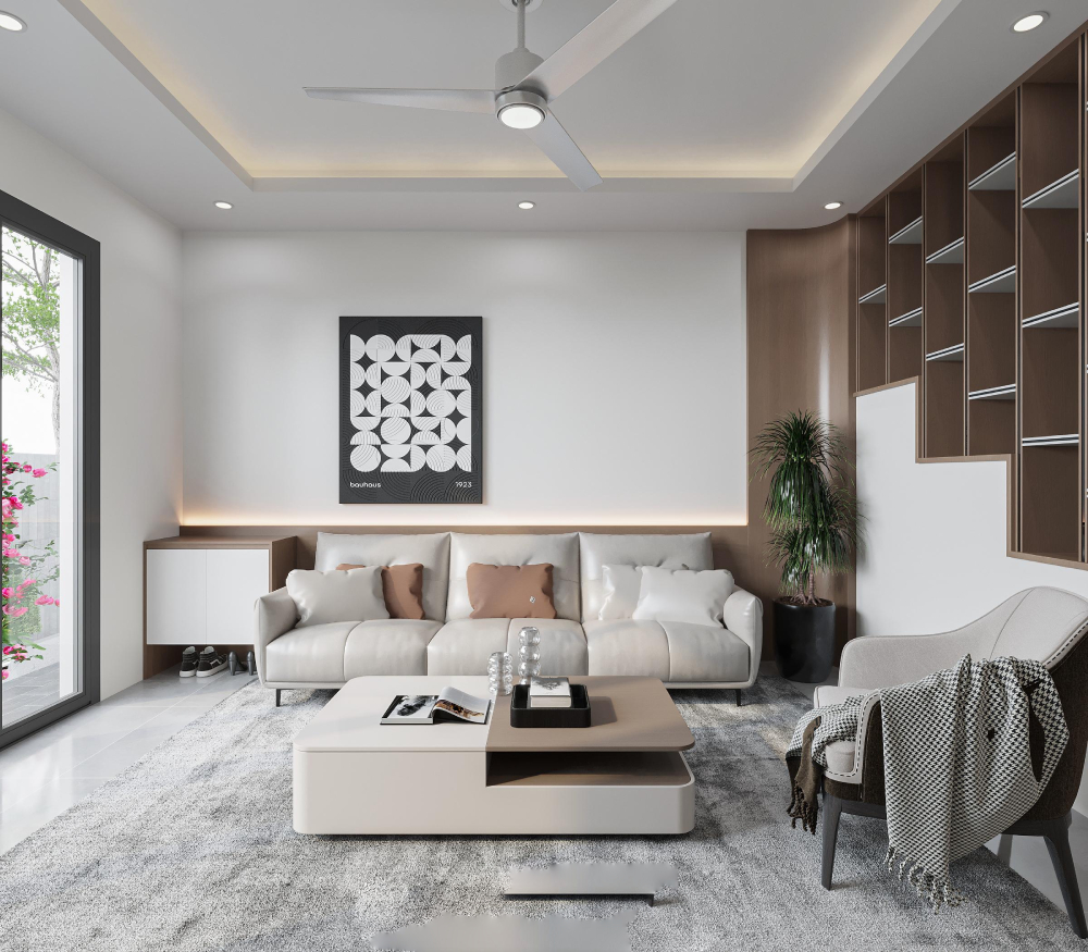 Các mẫu phòng khách đẹp cho nhà cấp 4 phổ biến