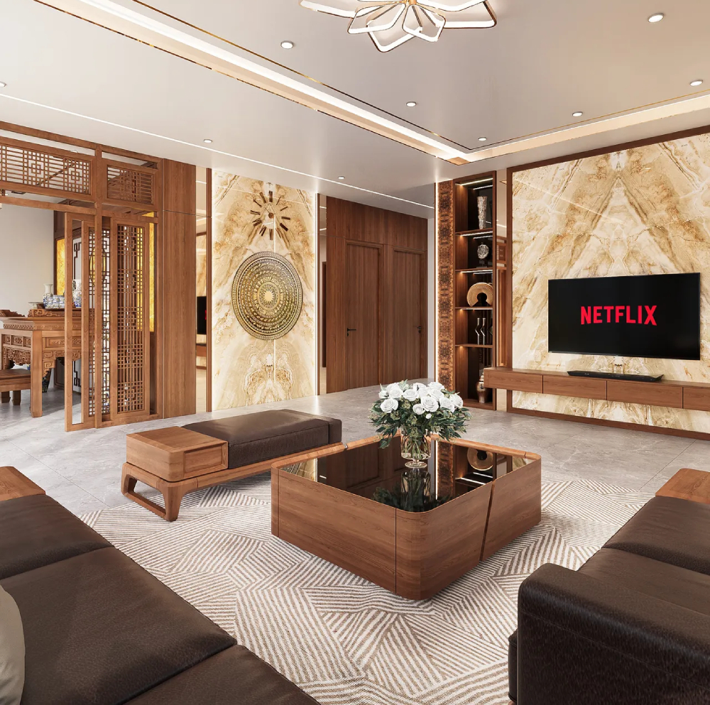 Các mẫu phòng khách đẹp cho nhà cấp 4 phổ biến