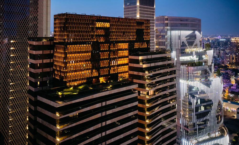 Cách thiết kế ánh sáng mặt tiền cho toà cao tầng