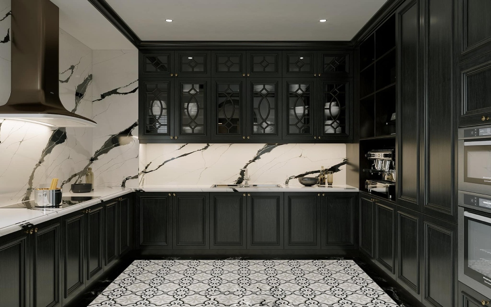 Thiết kế nội thất chung cư phong cách Indochine cho phòng tắm