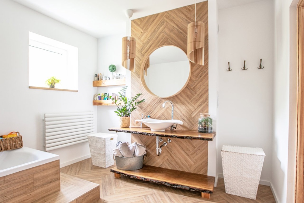 Mẫu thiết kế nội thất chung cư phong cách Scandinavian phòng tắm