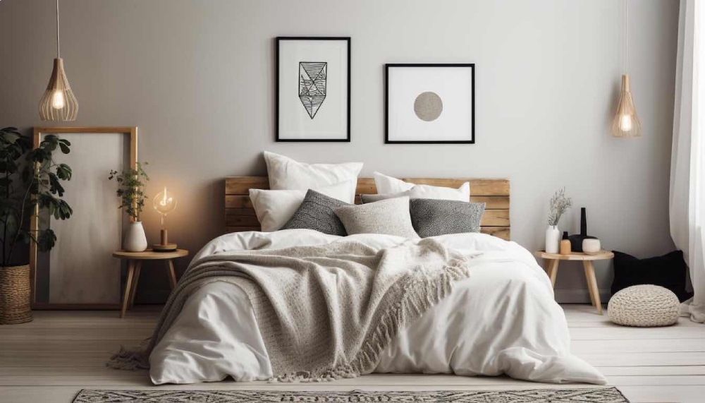 Mẫu thiết kế nội thất chung cư phong cách Scandinavian phòng ngủ