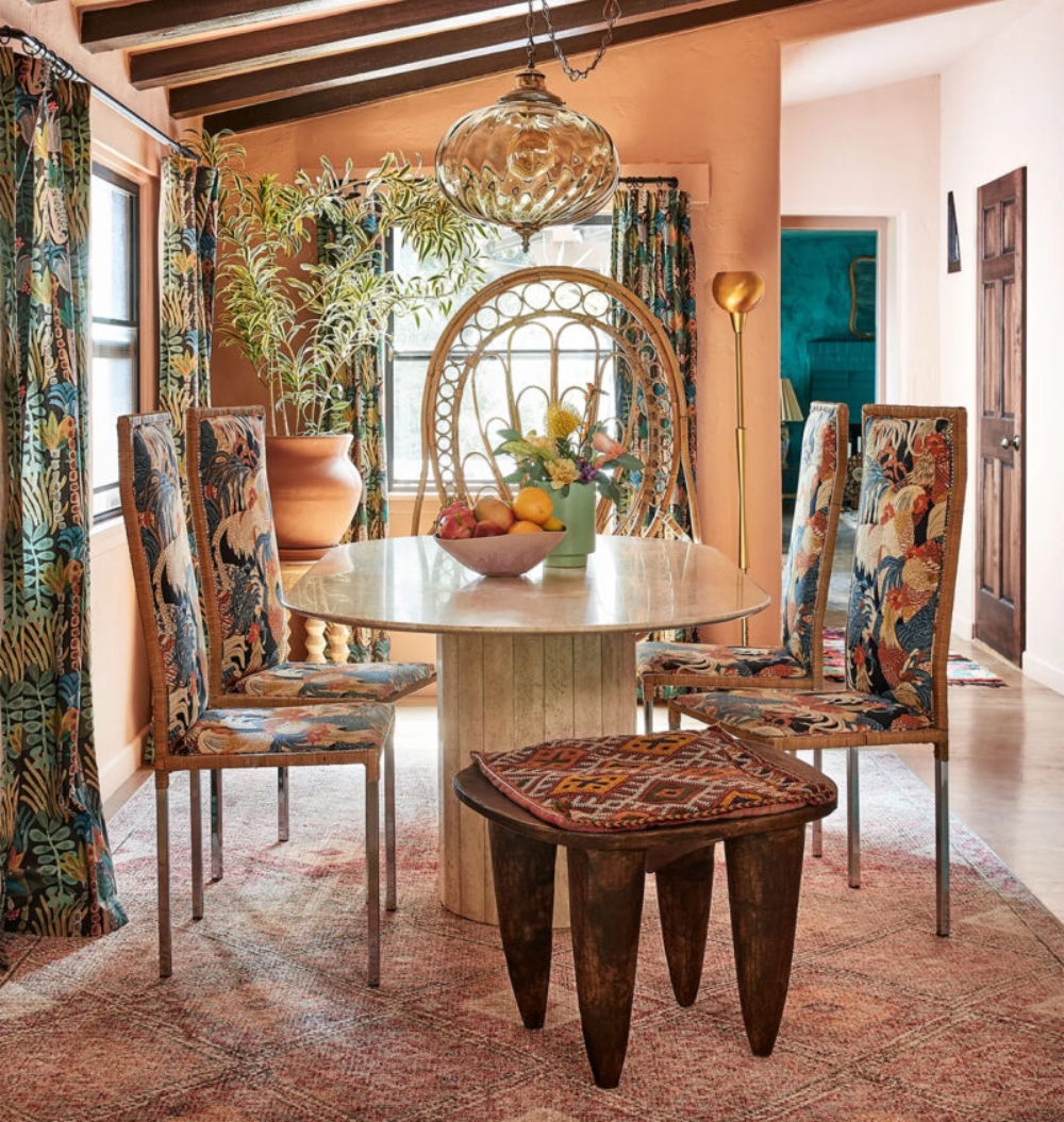 Cách trang trí nhà theo phong cách Bohemian cho bếp và phòng ăn