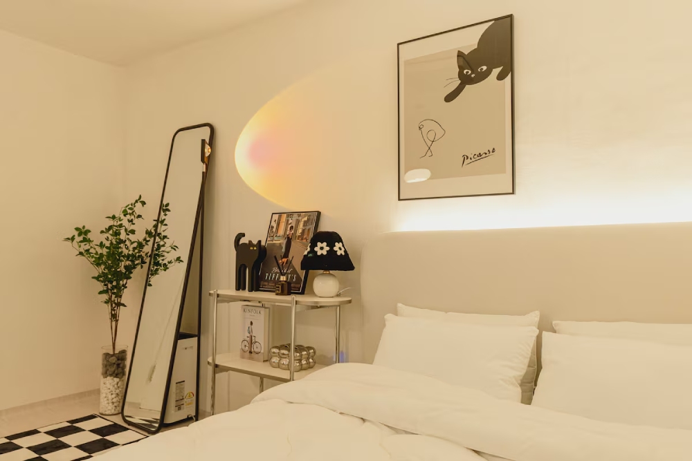 Cách trang trí phòng ngủ kiểu Hàn Quốc