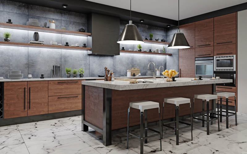 Phòng bếp cần có đủ sáng để nấu ăn