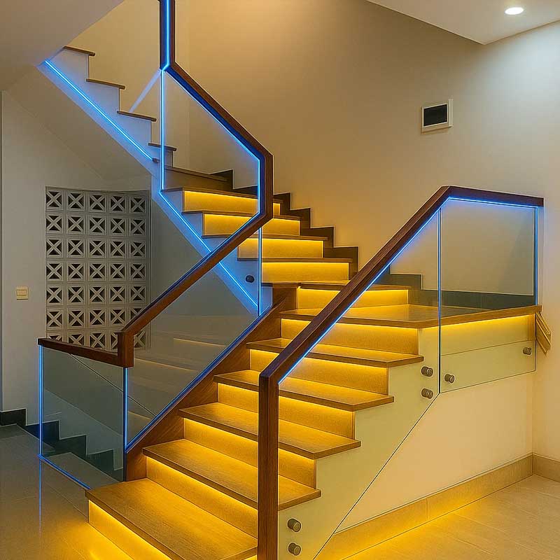 Ánh sáng cầu thang sử dụng đèn LED
