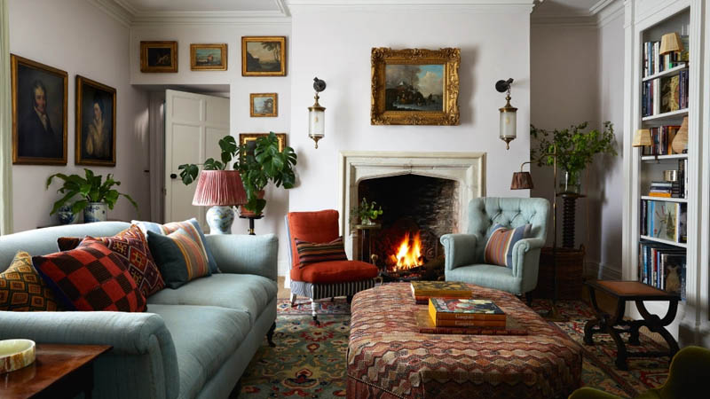 Trang trí phòng khách phong cách đồng quê ấm cúng