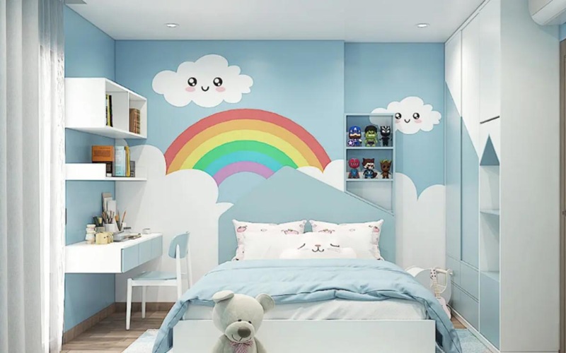 Đồ nội thất cần sử dụng chất liệu không gây kích ứng da và an toàn với hệ hô hấp của trẻ