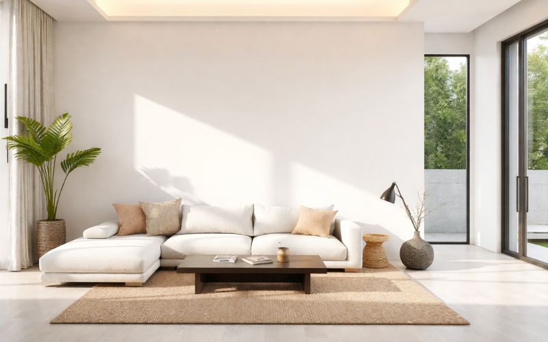 Các gam màu như trắng, kem, be, xám nhạt có khả năng phản xạ ánh sáng cực tốt