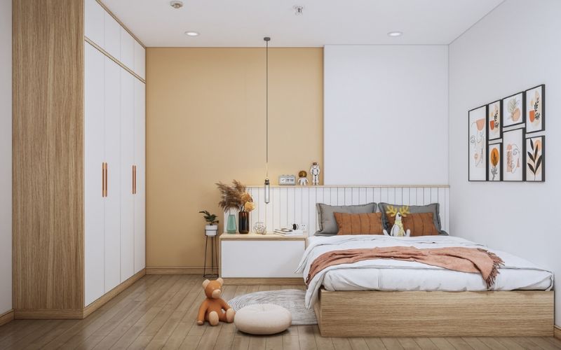 Các gam màu sáng như trắng hoặc kem giúp phản xạ ánh sáng tốt