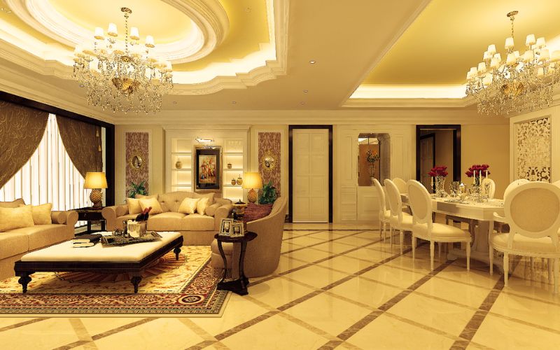 Trang trí nhà theo phong cách cổ điển tập trung vào sự đối xứng và chi tiết trang trí cầu kỳ