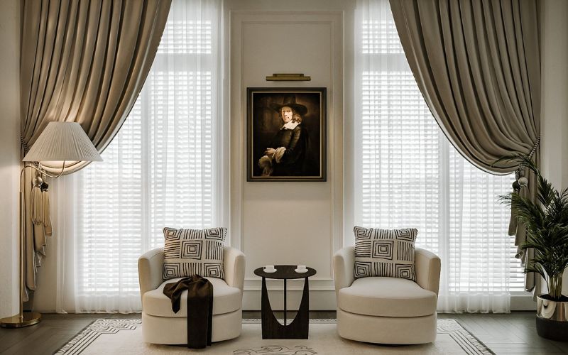 Gợi ý trang trí phòng khách theo phong cách cổ điển