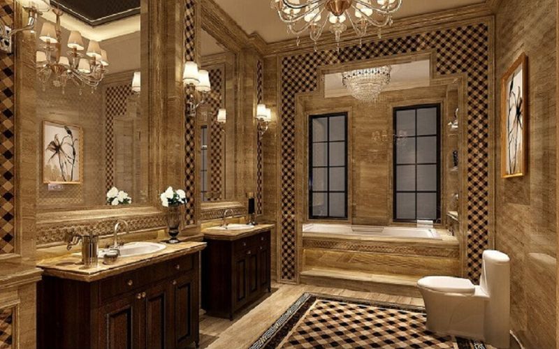 Gợi ý trang trí phòng tắm theo phong cách cổ điển