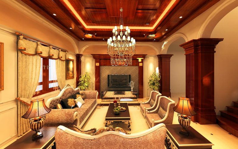 Những ngôi nhà theo phong cách cổ điển sẽ ưu tiên lựa chọn gam màu quý tộc