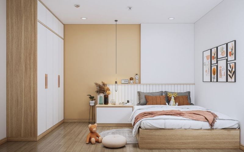 Sử dụng gam màu sáng để tạo cảm giác rộng rãi