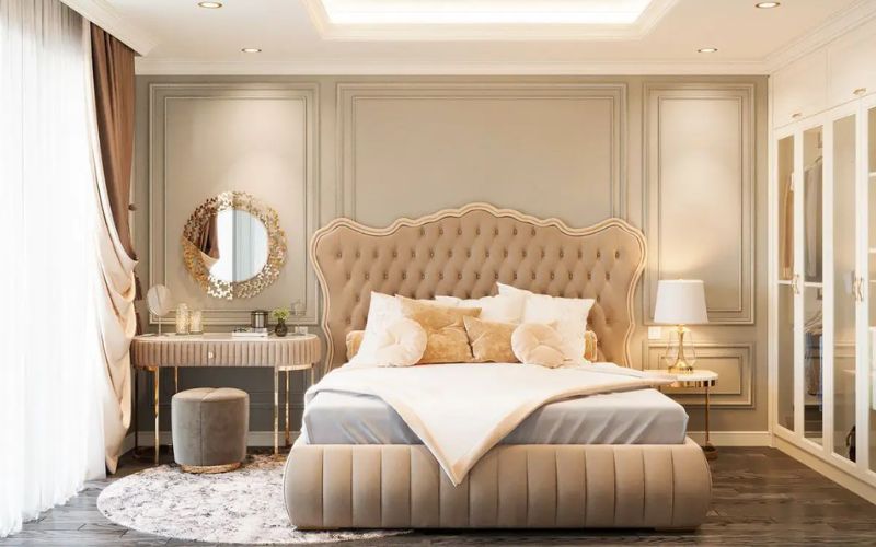 Thiết kế nội thất phòng ngủ phong cách Tân cổ điển