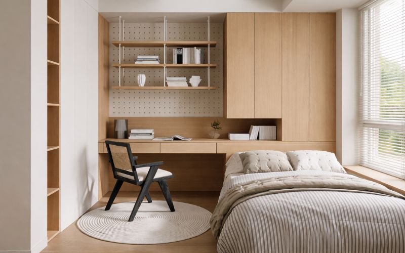 Có rất nhiều điều cần lưu ý về phong thủy khi thiết kế nội thất phòng ngủ 15m2