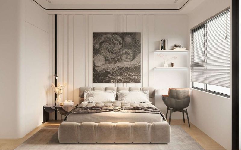 Sắp xếp lối đi thông thoáng trong phòng ngủ