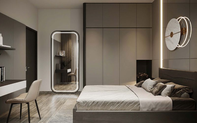 Diện tích 15m2 là kích thước tiêu chuẩn cho các căn phòng ngủ tại các hộ gia đình hiện nay