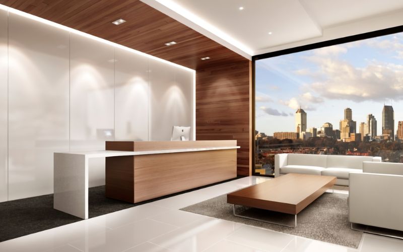 Khu vực lễ tân và tiếp khách  