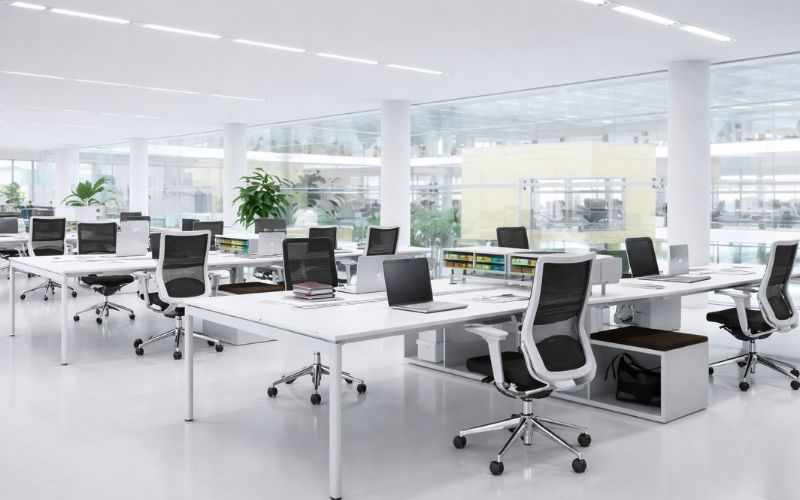 Nên thiết kế không gian mở, hạn chế các vách ngăn