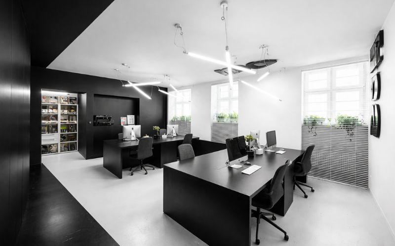 Thiết kế khu vực làm việc nhân viên